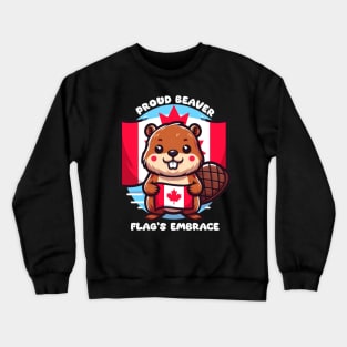 proud beaver flags embrace Crewneck Sweatshirt